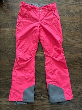 Columbia Omni-Tech Women’s Pink Waterproof Insulated Ski Snow Pants Size Small